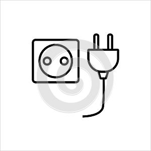 socket and plug icon vector illustration